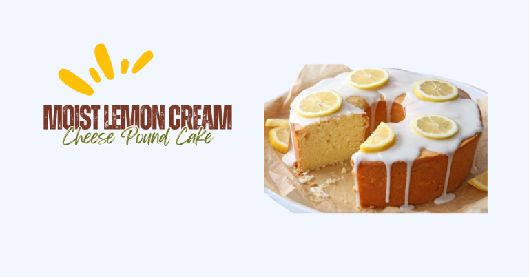 Moist Lemon Cream Cheese Pound Cake Recipe
