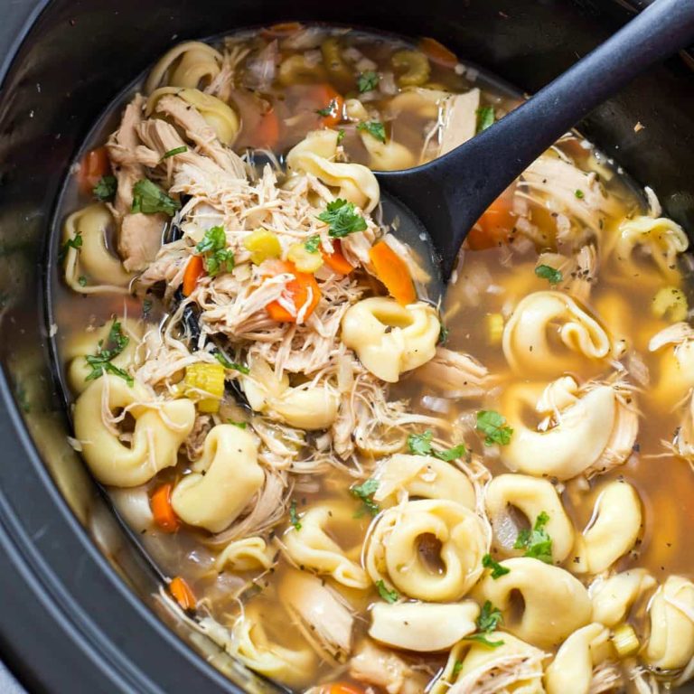Crock Pot Chicken Tortellini Soup Recipe