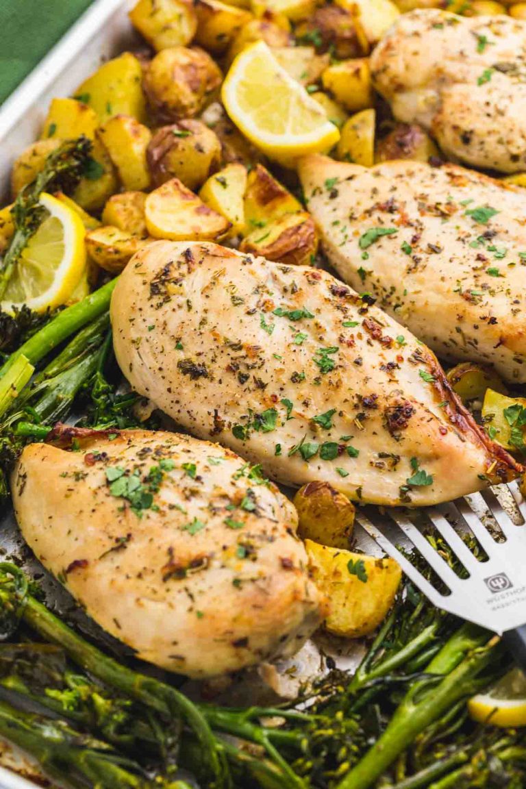 Oven Baked Chicken Breast And Potatoes Recipe