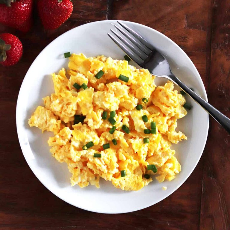 Scrambled Eggs With Cream Cheese Recipe