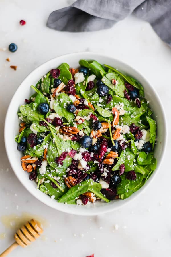 Spinach And Blueberry Salad Recipe